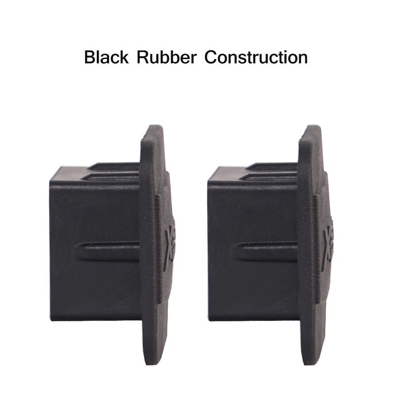 XSTRAP STANDARD 2PCS Trailer Hitch Cover 2 inches Black Receiver Tube Trailer Hitch Plug - Image 5